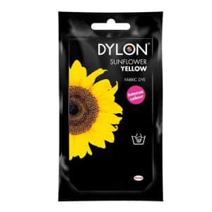 Dylon Hand Fabric Dye Sachet For Clothes And Soft Furnishings 50g – Sunflower Yellow