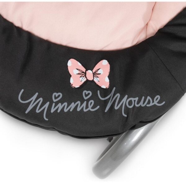 Hauck Disney Rocky Baby Rocker Bouncer Adjustable Backrest Seat Belt And Carry Handles - Minnie Sweetheart - Image 5