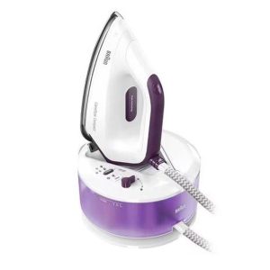 Braun CareStyle Compact Steam Generator Iron 2400W 1.5 Litres Water Tank – White/Violet