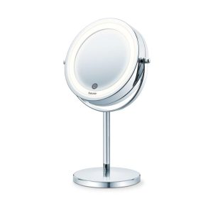 Beurer Illuminated Cosmetics Mirror With Bright 18 LED Light Chrome Finishes Touch Sensor – Silver