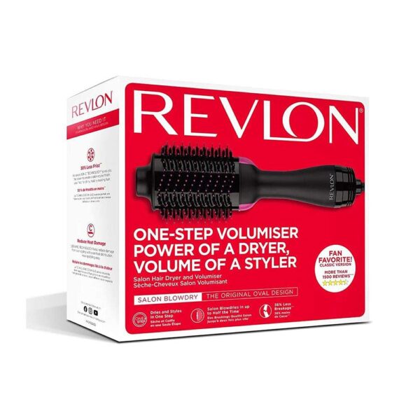 Revlon One-Step Original Hair Dryer And Volumiser Classic Version EU Plug - Black
