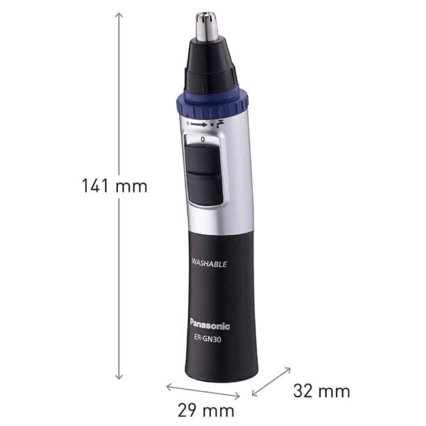 Panasonic Wet And Dry Electric Nose Ear And Facial Hair Trimmer With 90 Min Battery Powered - Black - Image 5