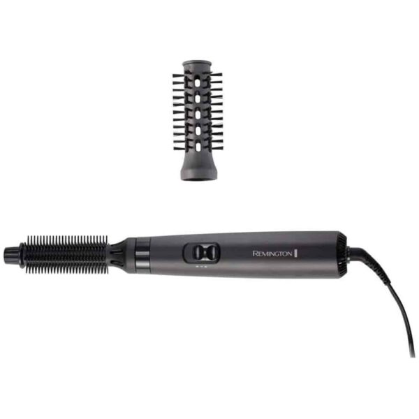 Remington Blow Dry And Style Caring Airstyler Hair Dryer Hot Brush Hair Curler 400W 2 Attachments - Black - Image 6