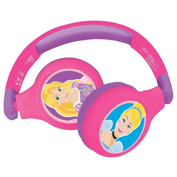 Lexibook Disney Princess Bluetooth And Wired Foldable Headphones - Multicolour - Image 2