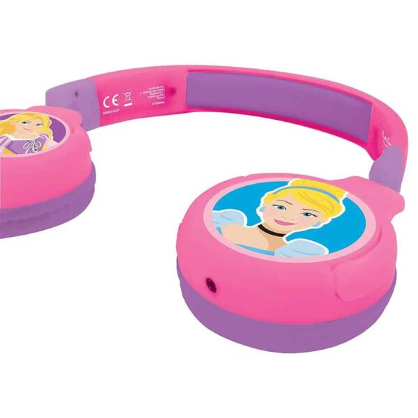 Lexibook Disney Princess Bluetooth And Wired Foldable Headphones - Multicolour - Image 3