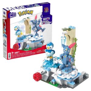 Mega Pokemon Piplup And Sneasel’s Snow Day Action Figure Building Toys 171 Piece – Multicolour