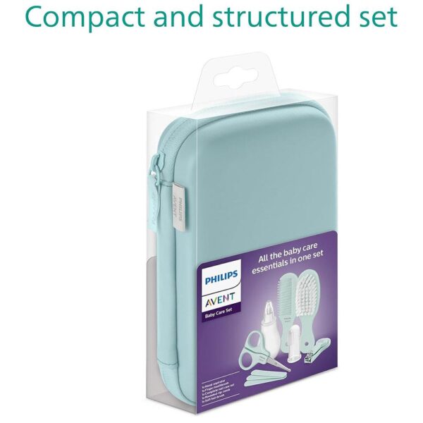 Philips Avent Essential Baby Care Set With 9 Accessories - Light Sky Blue - Image 3