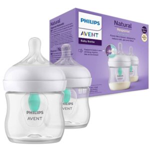Philips Avent Natural Response AirFree Vent Baby Milk Bottles 2 X 125ml