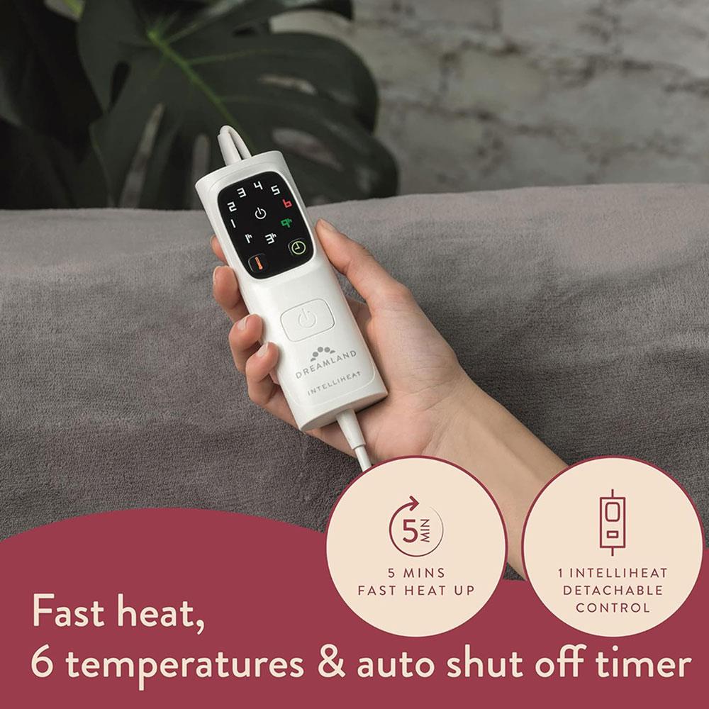 Dreamland Relaxwell Luxury Snuggle Up Warming Heated Throw Blanket