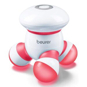 Beurer Mini Massager With LED Light Gentle Vibration Massage Small And Handy – Red
