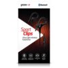 Groov-e Sport Clips Ultra Light Wireless Bluetooth Earphones Built-In-Mic - Black - Image 5