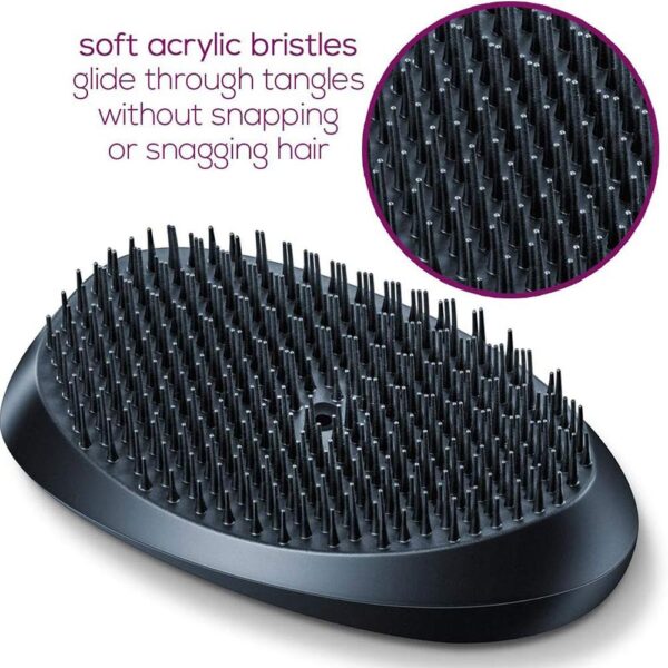 Beurer HT 10 StylePro Ionic Detangling Hairbrush For Smooth Shiny Hair - Black - Image 3