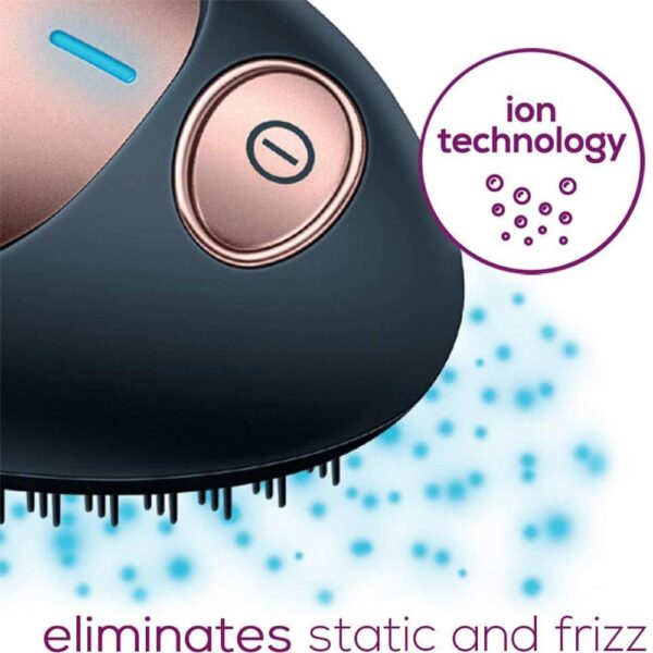 Beurer HT 10 StylePro Ionic Detangling Hairbrush For Smooth Shiny Hair - Black - Image 4