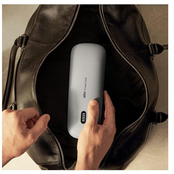 Braun Series 9 And 8 PowerCase Electric Shaver Charging Case - Grey - Image 6