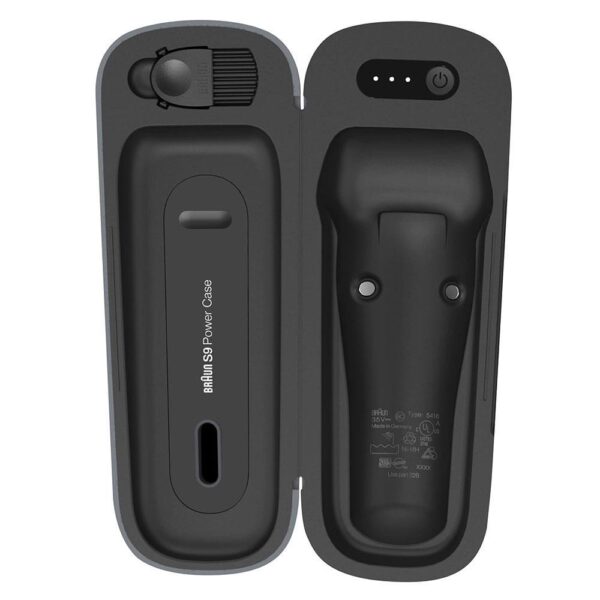 Braun Series 9 And 8 PowerCase Electric Shaver Charging Case - Grey - Image 7