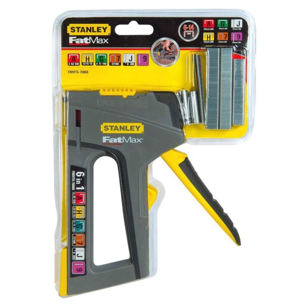 Stanley Fatmax 6-In-1 Multi-Purpose Plastic Staple And Brad Nail Gun - Multicolour - Image 15