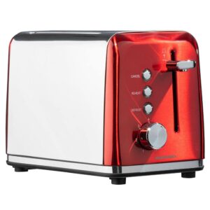 Daewoo Kensington 2 Slice Toaster Stainless Steel 810W – Red