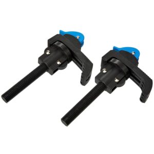 Silverline Workbench Clamps 2 Piece Set 18-38mm Holes of Any Workbench – Blue/Black