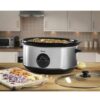 Swan Stainless Steel Slow Cooker 320 W 6.5 Litre - Silver - Image 7