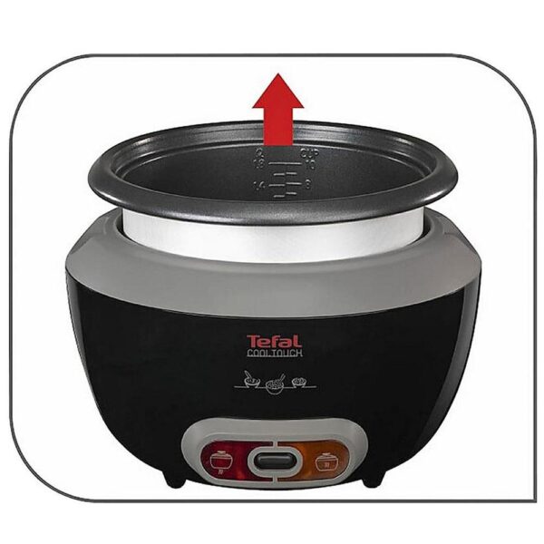 Tefal Cool Touch Rice Cooker 20 Portions 700W 1.8 Litre - Black - Image 2