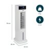 Princess Smart Air Cooler With 3 Speed Settings 70W 3.5 Litre - White - Image 2