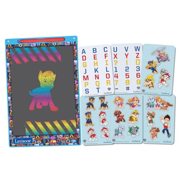 Lexibook Paw Patrol 11 Inch Learning Drawing E-ink Tablet With Stencils - Multicolour - Image 2