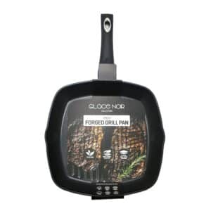 Daewoo Glace Noir 28cm Forged Grill Griddle Pan – Black