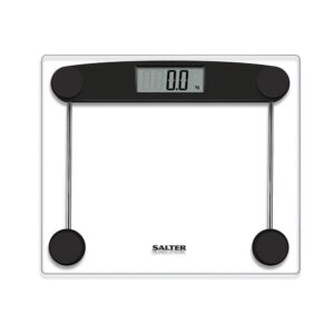 Salter Compact Glass Electronic Bathroom Scale 180kg Capacity – Clear