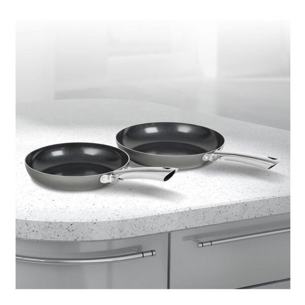 Morphy Richards Accents Induction Frying Pan 2 Piece Set Aluminium With Non Stick Ceramic Coating - Titanium/Black - Image 7