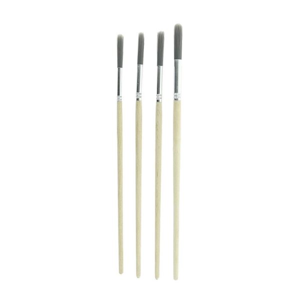 Coral Precision Artist Round Fitch Paint Brushes