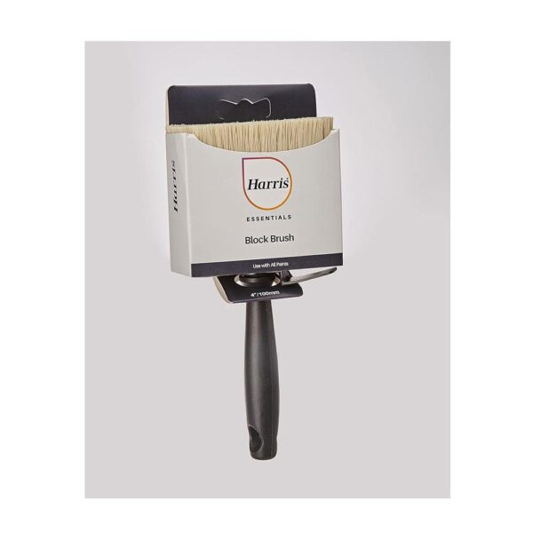 Harris Essential Block Paint Brush 4 Inch - Black - Image 2