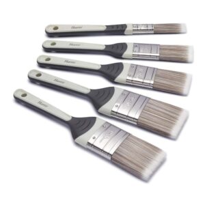 Harris Seriously Good No Loss Walls & Ceilings Paint Brushes 5 Brush Pack – Silver/White