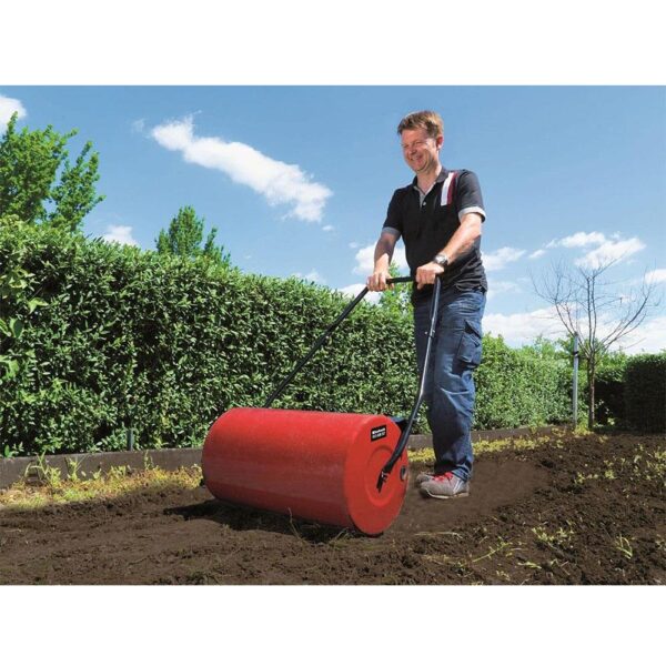 Einhell GC-GR 57 Garden Roller For Lawns Heavy Duty Coated Metal 46 Litres Drum - Red - Image 4