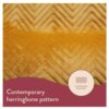 Dreamland Hurry Home Deluxe Velvet Herringbone Quilted Heated Warming Throw Blanket 120 x 160 cm - Mustard Yellow - Image 5