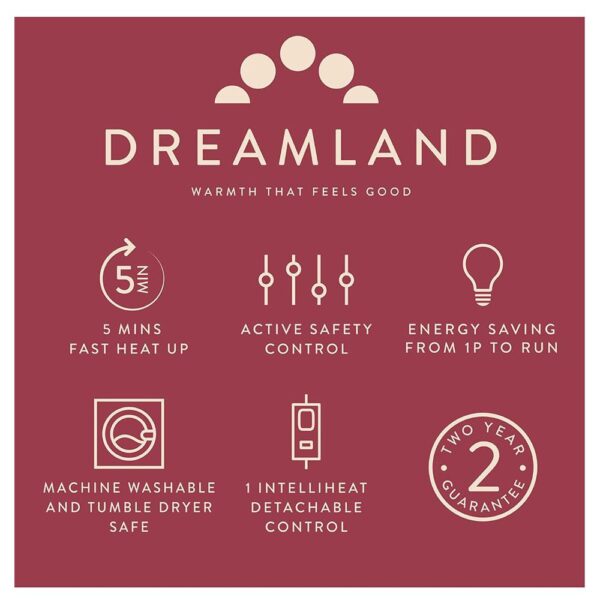 Dreamland Hurry Home Deluxe Velvet Herringbone Quilted Heated Warming Throw Blanket 120 x 160 cm - Mustard Yellow - Image 7