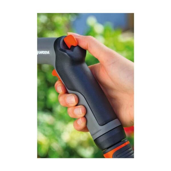 Gardena Classic Cleaning Water Nozzle And Spraying With Impulse Trigger And Lock - Orange/Grey - Image 6