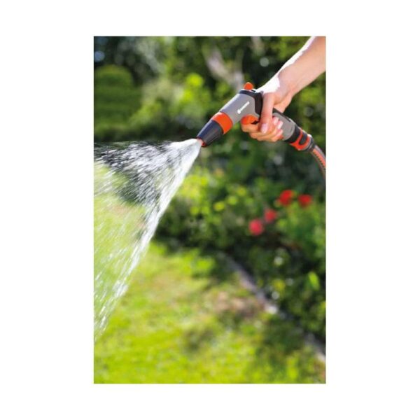 Gardena Classic Cleaning Water Nozzle And Spraying With Impulse Trigger And Lock - Orange/Grey - Image 7