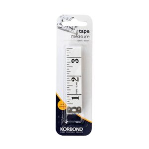 Korbond Care & Repair Tape Measure 150cm/60Inch Non Stretch – White