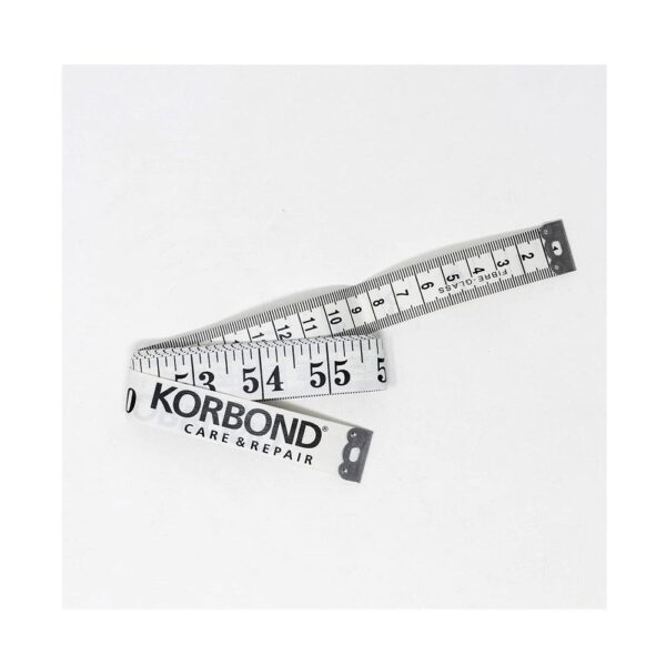 Korbond Care & Repair Tape Measure 150cm/60Inch Non Stretch - White - Image 3