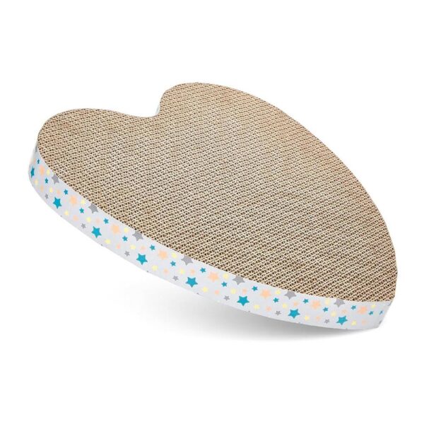 Petface Little Cardboard Heart Cat Scratcher - Multicolour - Image 2