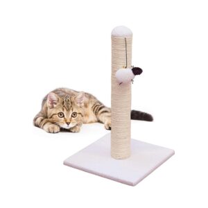 Petface Sheep Style Activity Cat Scratcher Medium Small Breeds – Beige/Cream