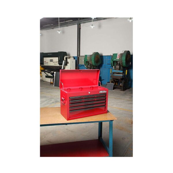 Hilka Heavy Duty 9 Drawer Tool Chest BBS - Red - Image 5
