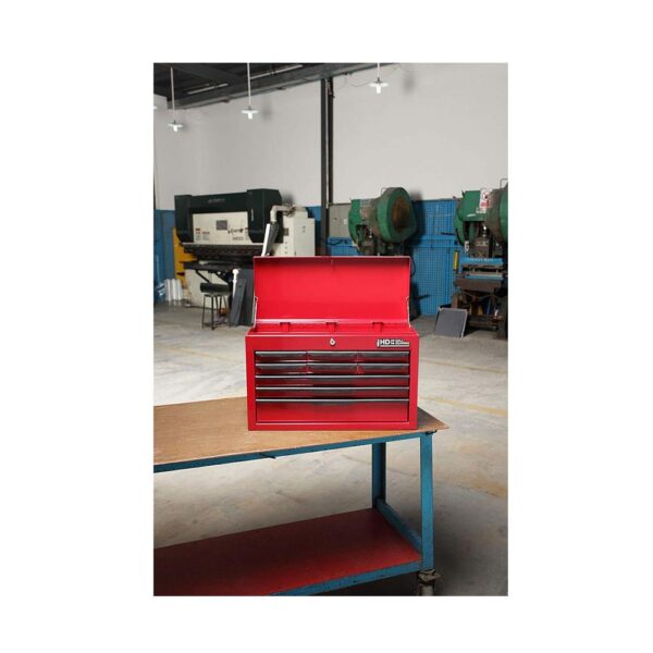 Hilka Heavy Duty 9 Drawer Tool Chest BBS - Red - Image 6