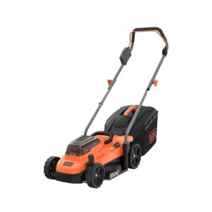Black & Decker 36V Cordless Lawn Mower With 35 Litre Collection Box Bare Unit – Orange/Black