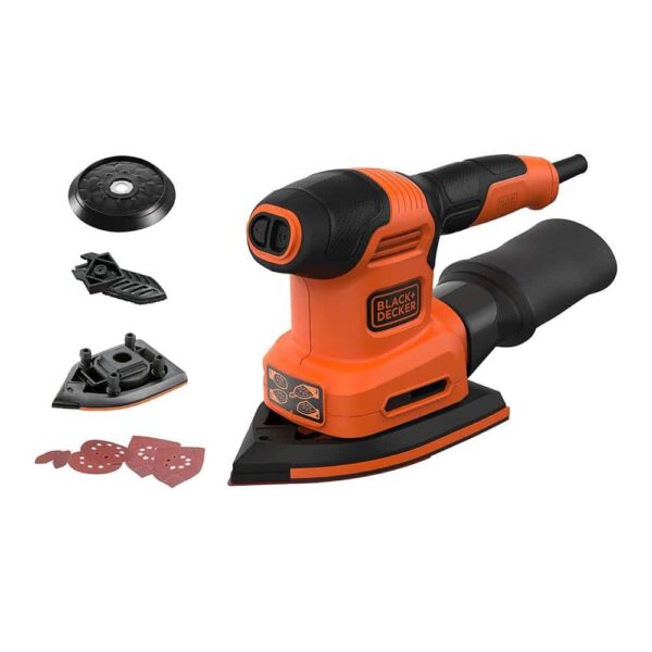 Black & Decker 4-In-1 Corded Multi-Sander 200W 240V - Orange/Black