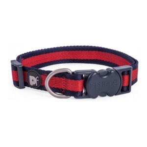 Petface Scarlet Stripe Pattern Dog Collar Medium – Red