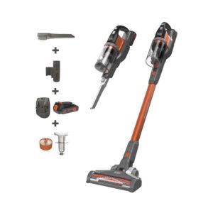 Black & Decker 18V 4-In-1 Cordless POWERSERIES Extreme Stick Vacuum Cleaner – Grey
