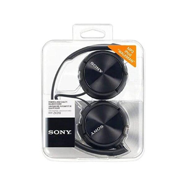 Sony ZX Series Stereo Foldable Headphones - Metallic Black - Image 2