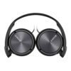 Sony ZX Series Stereo Foldable Headphones - Metallic Black - Image 4