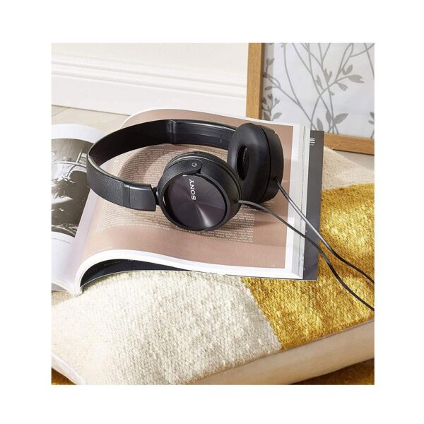Sony ZX Series Stereo Foldable Headphones - Metallic Black - Image 5